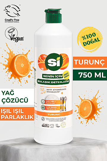Doğal Elde Bulaşık Deterjanı Turunç Yağlı 750 ML