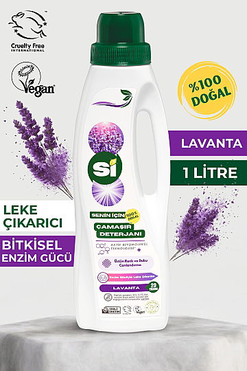 Doğal Çamaşır Deterjanı Lavanta Yağlı 1000 ML