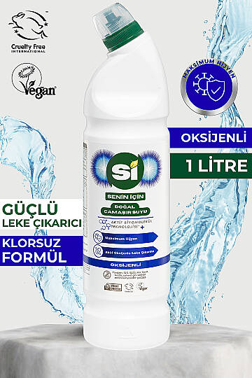 Doğal Çamaşır Suyu  Oksijenli 1000 ML