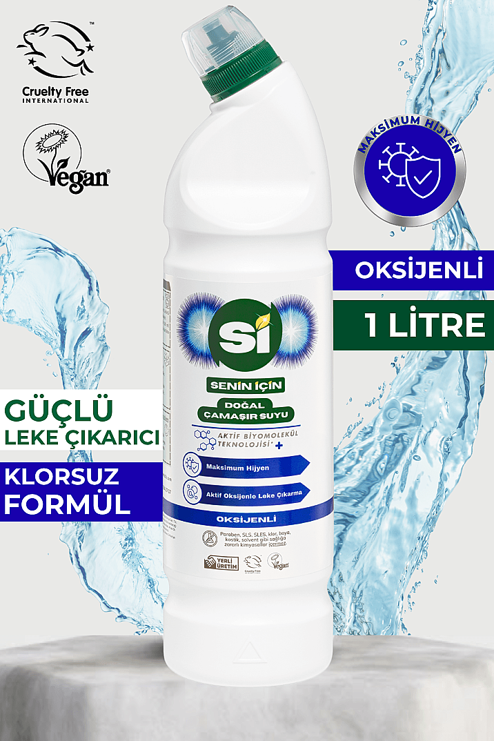 Doğal Çamaşır Suyu Oksijenli 1000 ML - 1