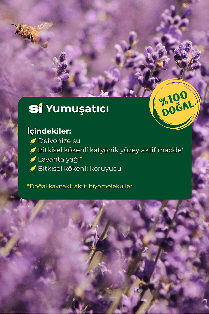 Doğal Çamaşır Yumuşatıcı Lavanta Yağlı 1000 ML - 2