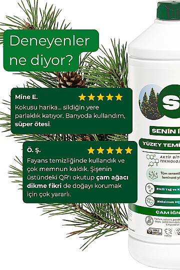Doğal Yüzey Temizleyici  Çam İğnesi 900 ML - 6