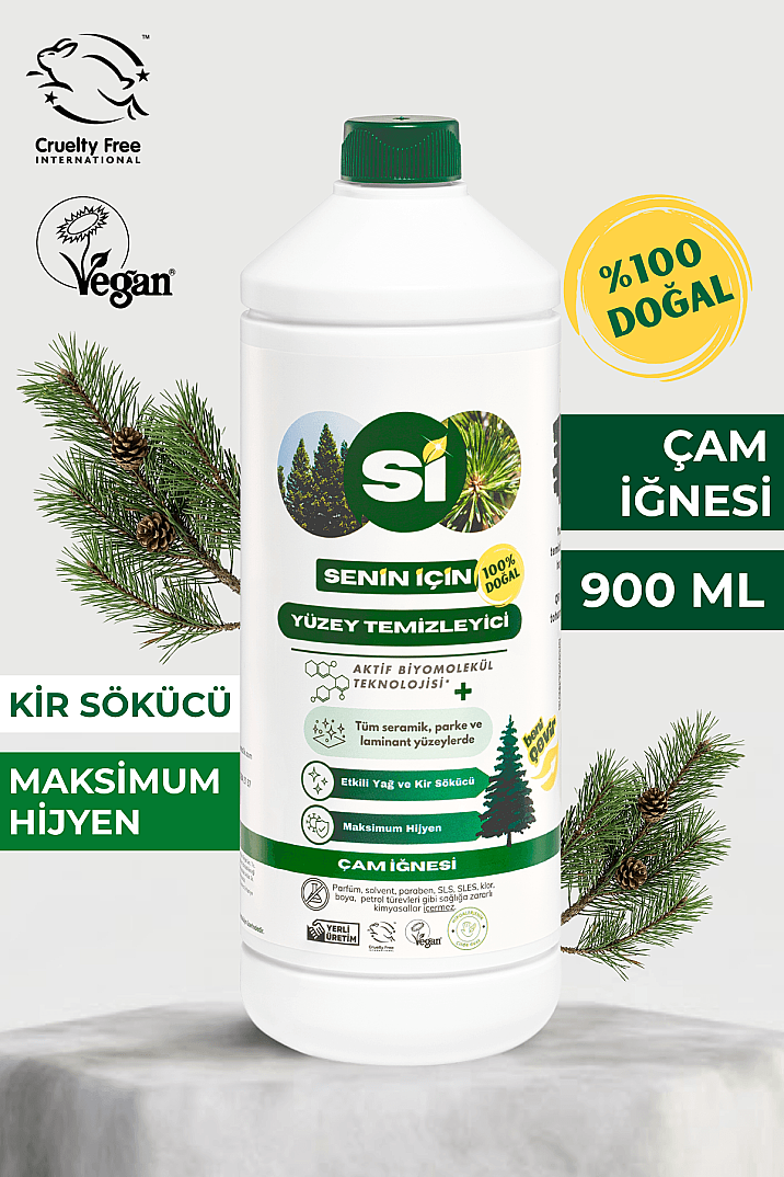 Doğal Yüzey Temizleyici  Çam İğnesi 900 ML - 1